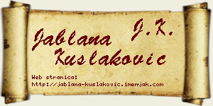 Jablana Kušlaković vizit kartica
